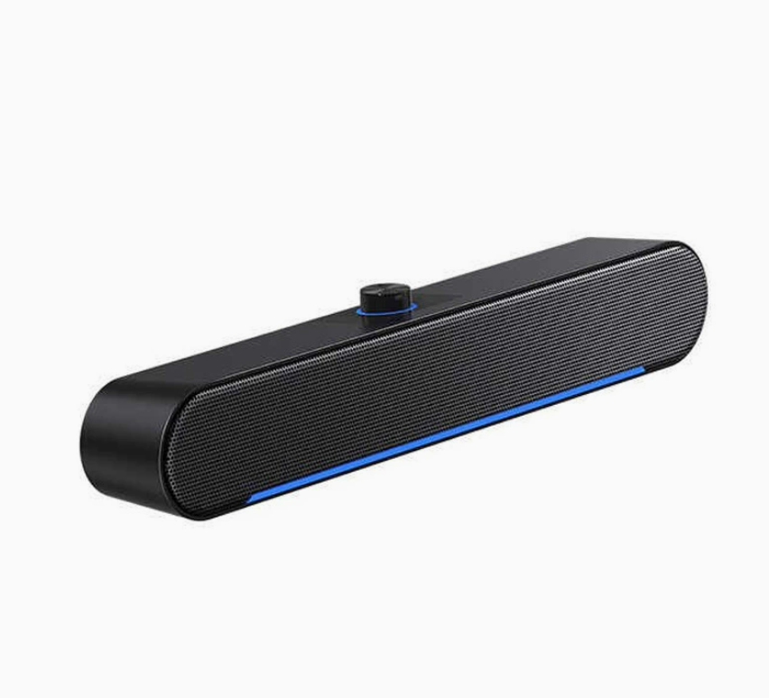 Slim Computer Soundbar with RGB Accent