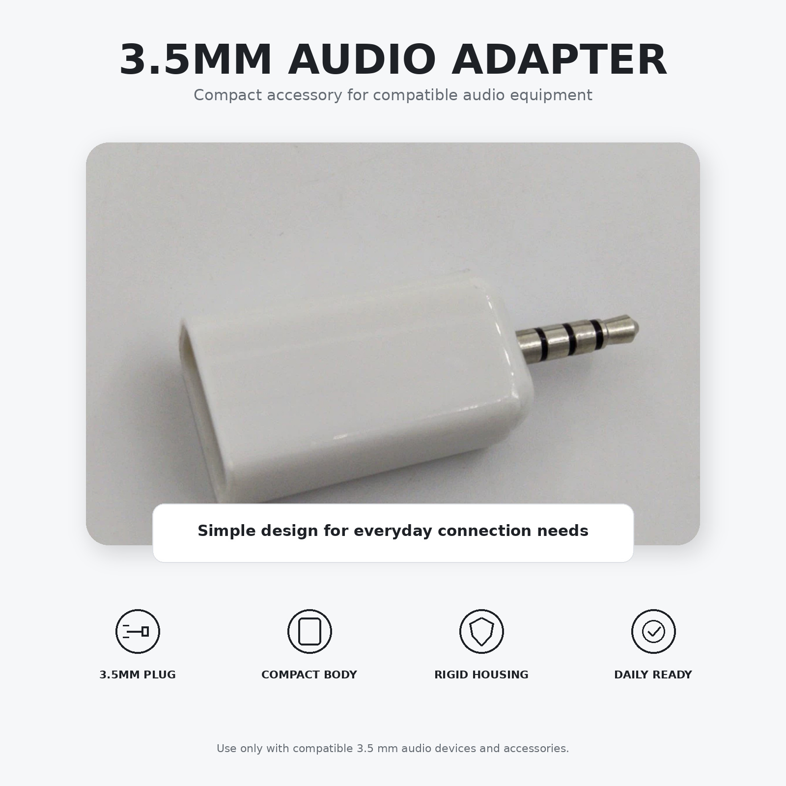 3.5mm Headphone Jack to Bluetooth Adapter