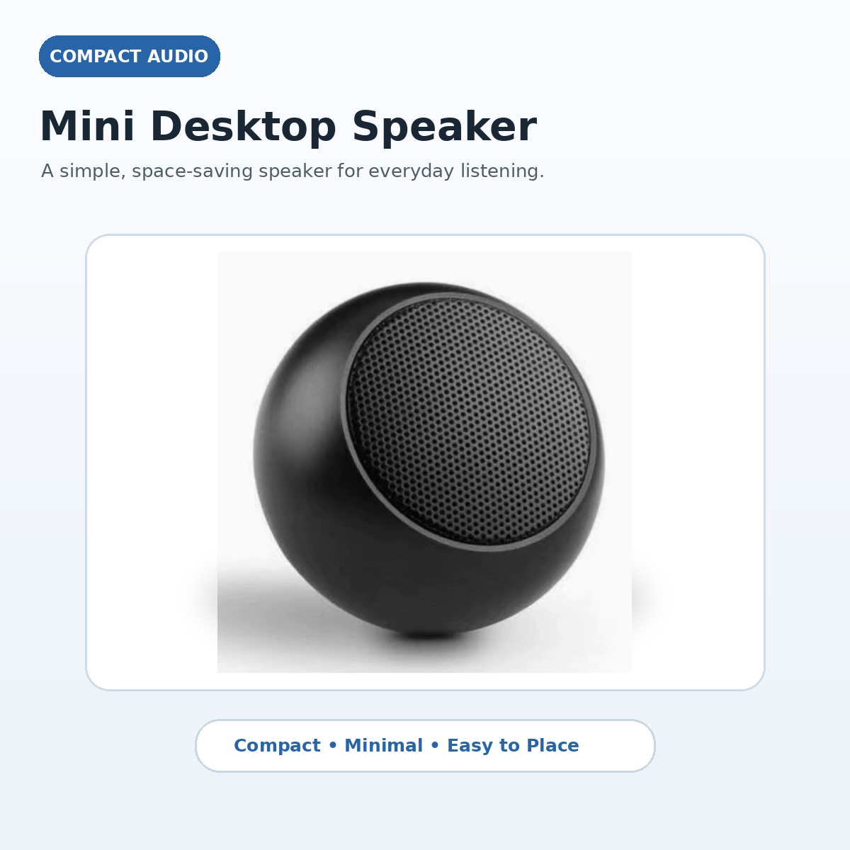 Sphere-Style Portable Wireless Speaker