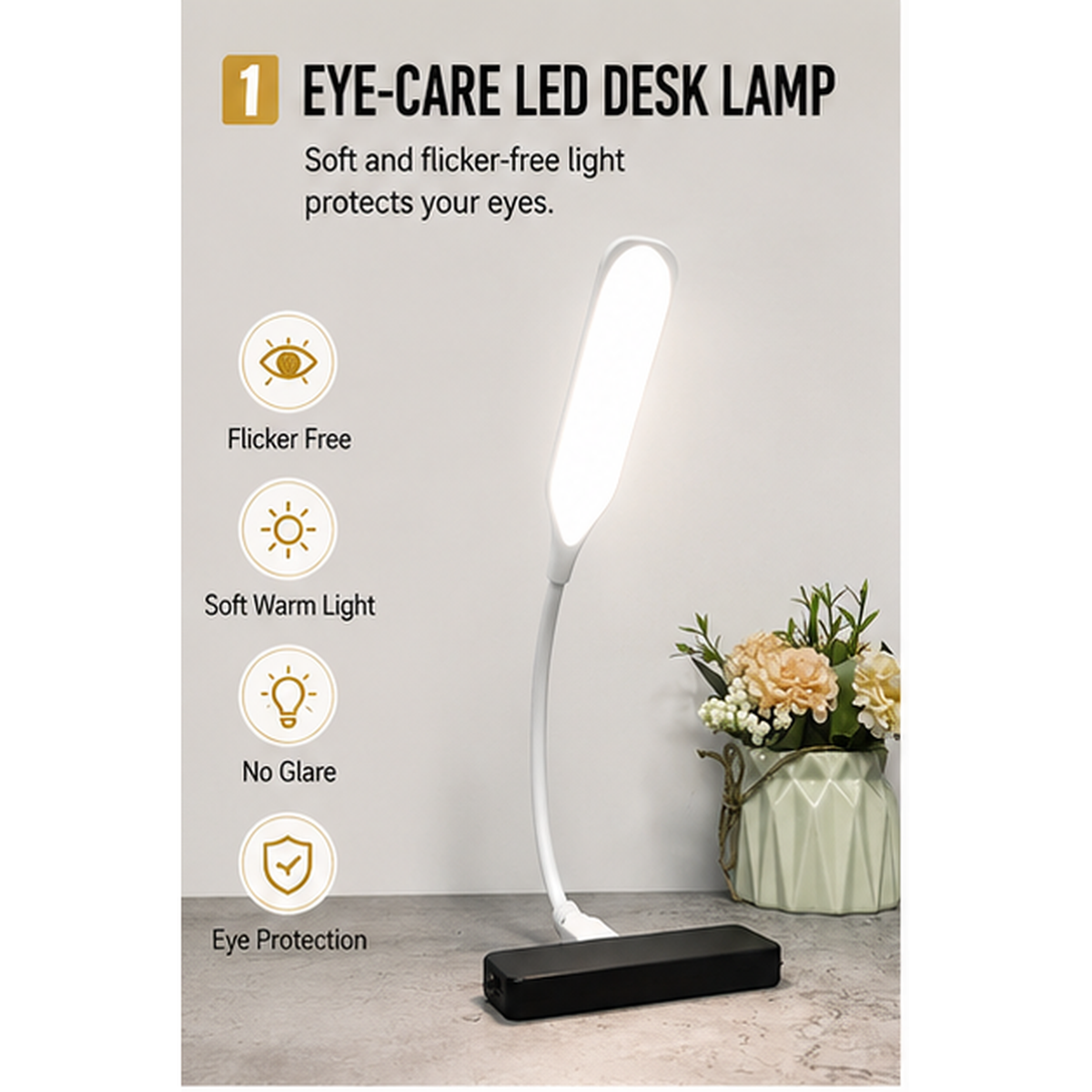 USB-Powered Flexible Neck Reading Light