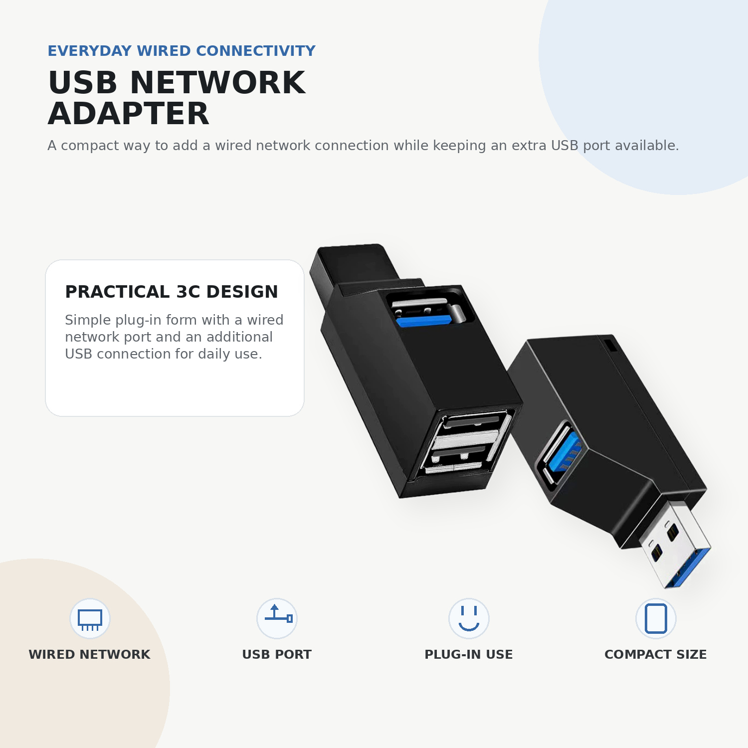 Multi-Port USB 3.0 Hub Adapter