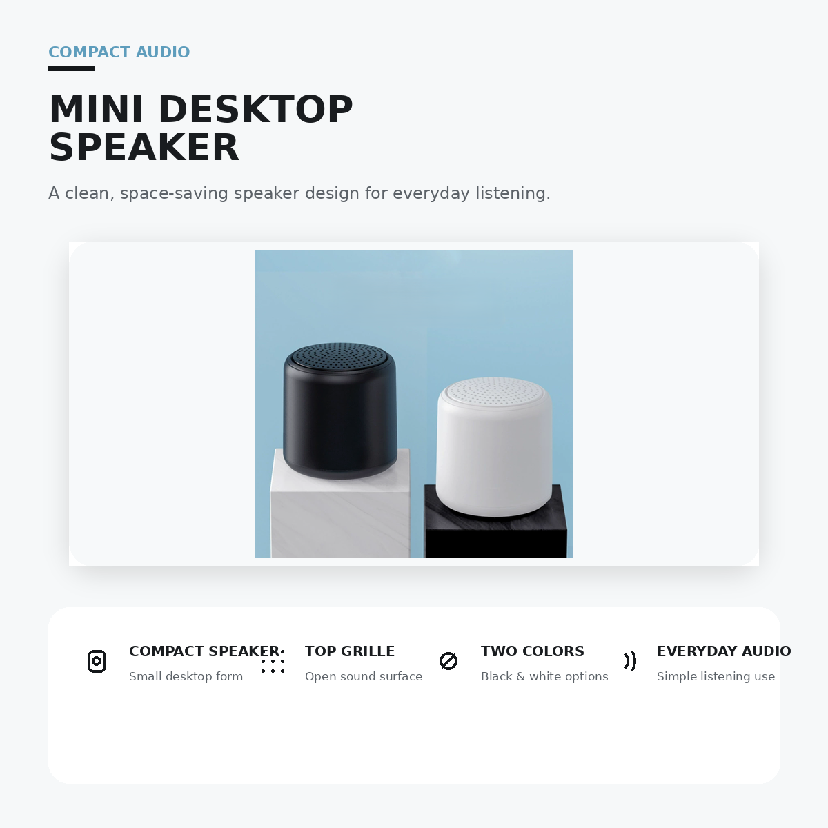 Mini Cylindrical TWS Bluetooth Speaker