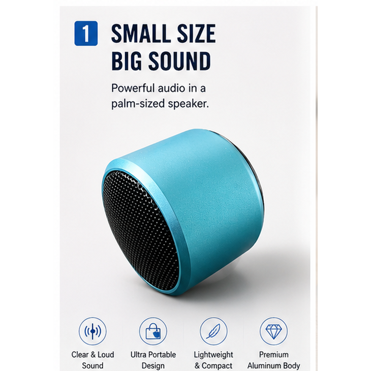 Ultra-Portable Metal Shell Micro Speaker